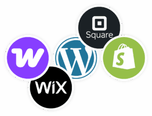 E-Commerce integration icon group.