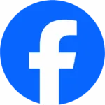 Facebook blue circle logo icon.