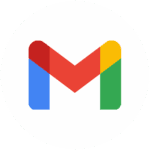 Gmail white circle logo icon.