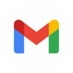 Gmail white circle logo icon.