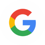 Google white circle logo icon.