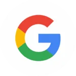 Google white circle logo icon.