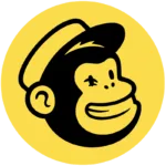 Mailchimp yellow circle logo icon.