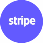 Stripe payments purple circle logo icon.